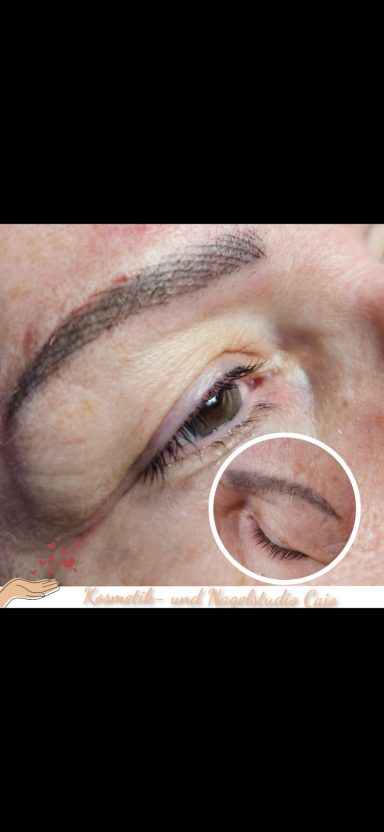 Auffrischung Augenbrauen nach 2 Jahren