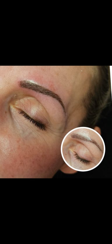 Härchenzeichnung Augenbrauen